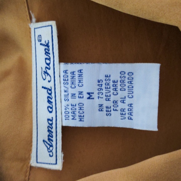 Anna and Frank silk button down long sleeve shirt - Picture 3 of 6